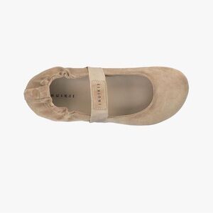 INUIKII Molly Suede Taupe Ballerina Flats